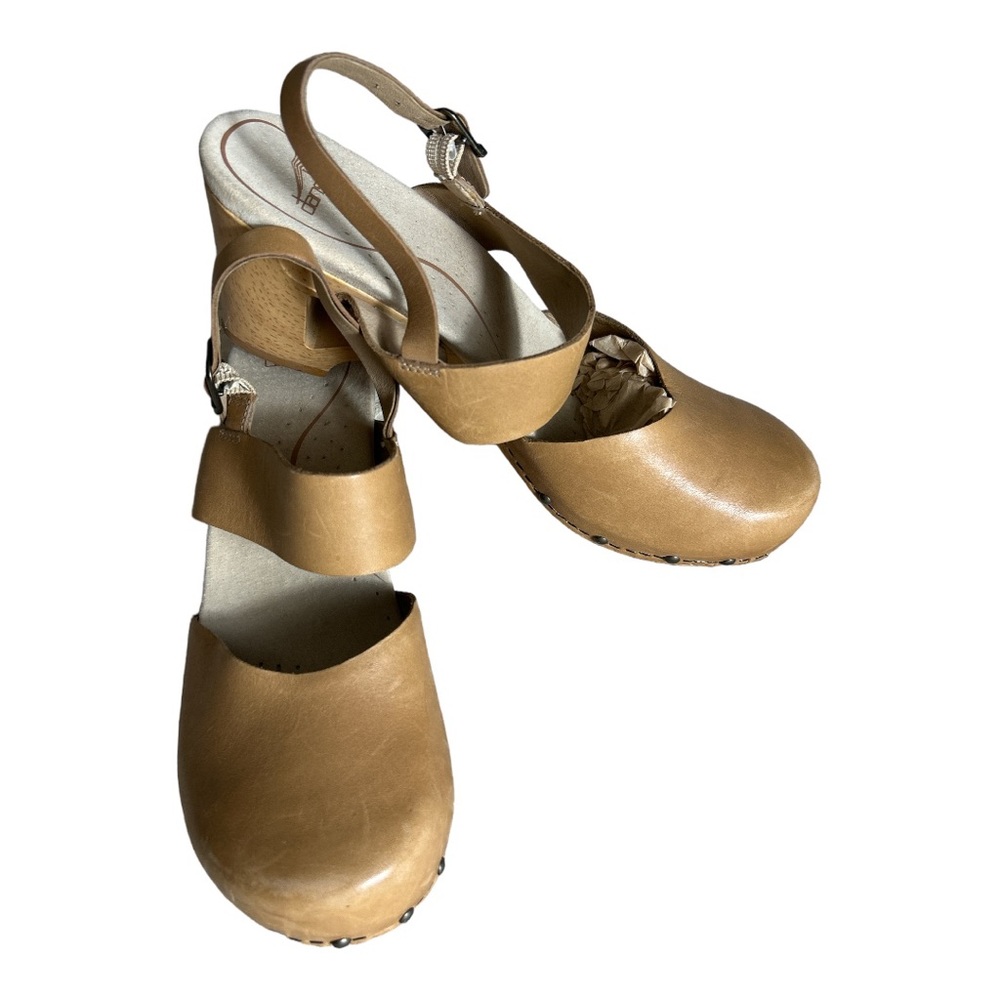 Dansko Thea Tan sandals Clogs size 42 (Eu)